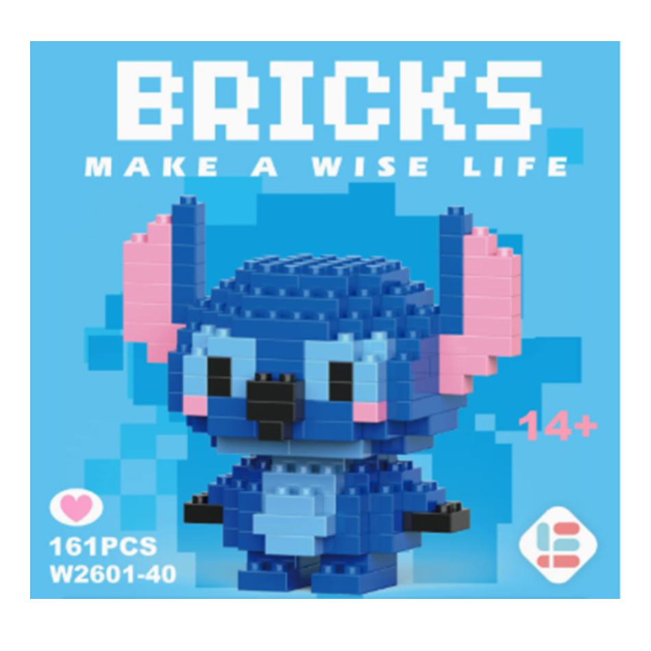 Anime Princess Building Blocks Stitch Mickey Mouse Mini Action Toy Figures Blocks Toys Bricks Assemble Toys Kids Gifts