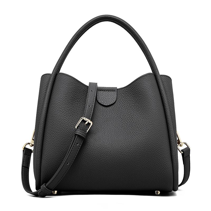 

Genuine Leather Women s Bag Luxury Designer Shoulder Bag Cowhide Handbags Fashion Crossbody Bucket Bag for Women