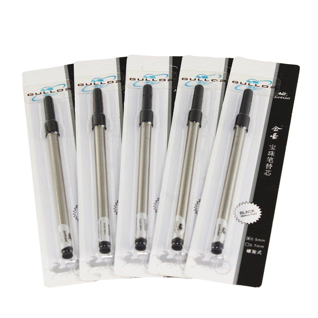 

Gullor Set Black Ink Spiral Refills для ручки-роллера Gullor, 10 шт. Jinhao, 0,5 мм
