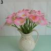 5er-Pack Calla-Lilien-Braut-Hochzeitsstrauß aus Latex mit echtem Touch und künstlichem Blumendekor