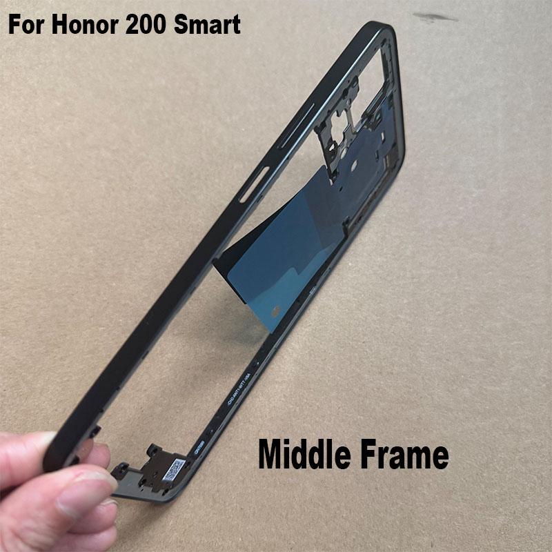 For Huawei Honor 200 Smart Middle Frame Faceplate Housing Chassis Front LCD Bezel Repair Parts Replacement