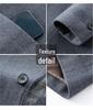 Men's Wool Stand-Up Collar Zhongshan Jacket: Business Casual Suit for Middle-aged and Elderly