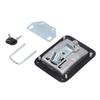 Truck Paddle Lock 5.5in Long 4.3in Wide Ergonomic Electroplated Stainless Steel Truck Tool Box Lock 
