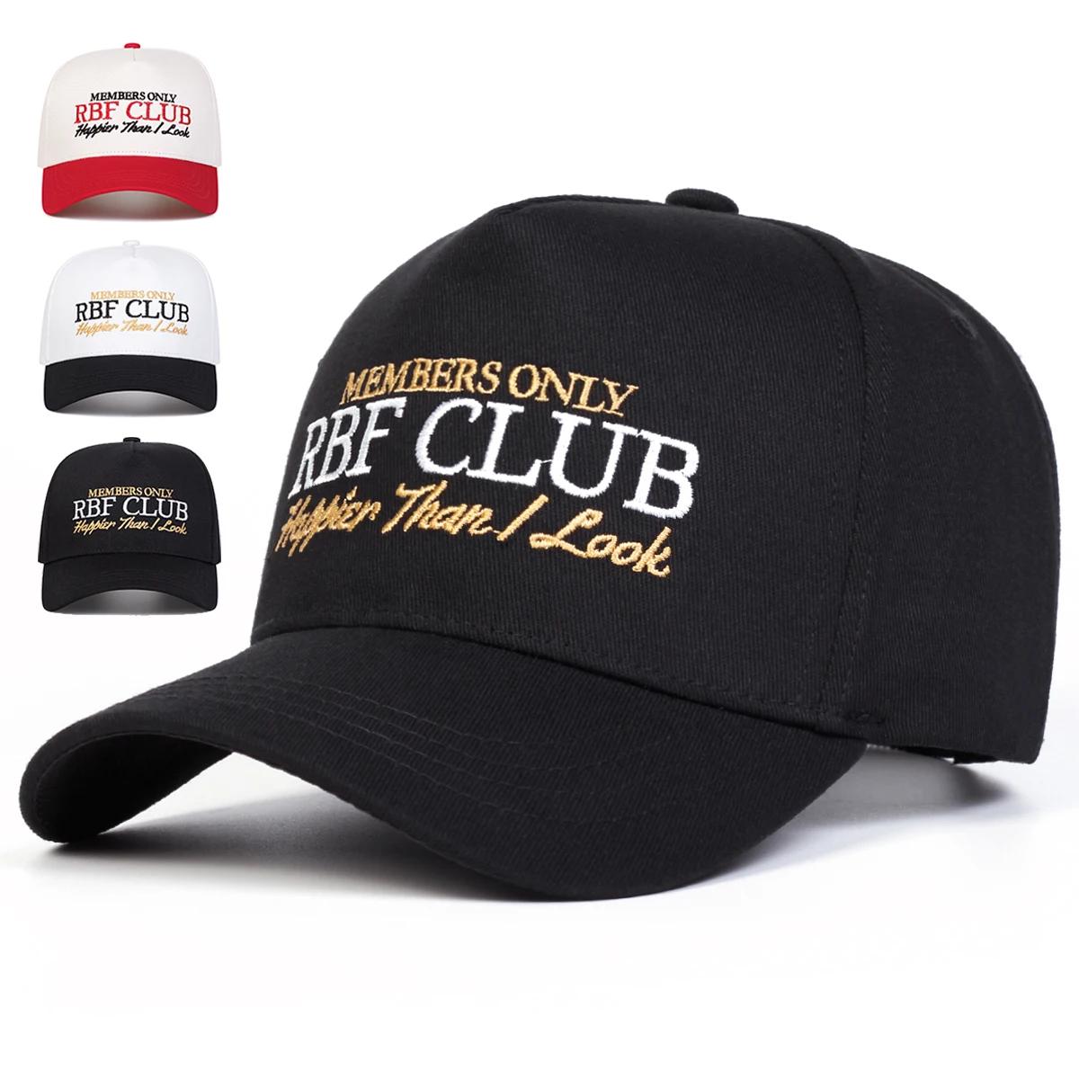 Yto Household Items Women's Rbf Club Letter Print Embroidery Baseball Caps Spring And Autumn Outdoor Use Adjustable Casual Hats Hip Hop Hat Sunscreen Hat For Men And
