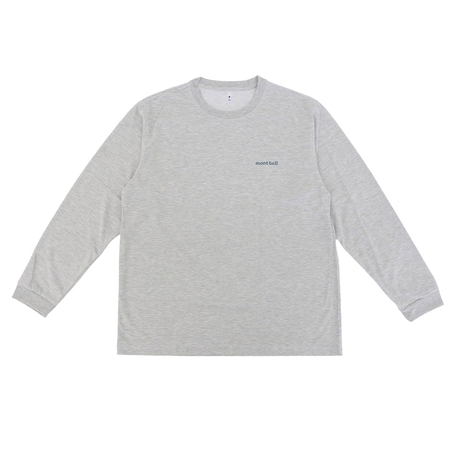 montbell wickron long sleeve t-shirt men s light gray L
