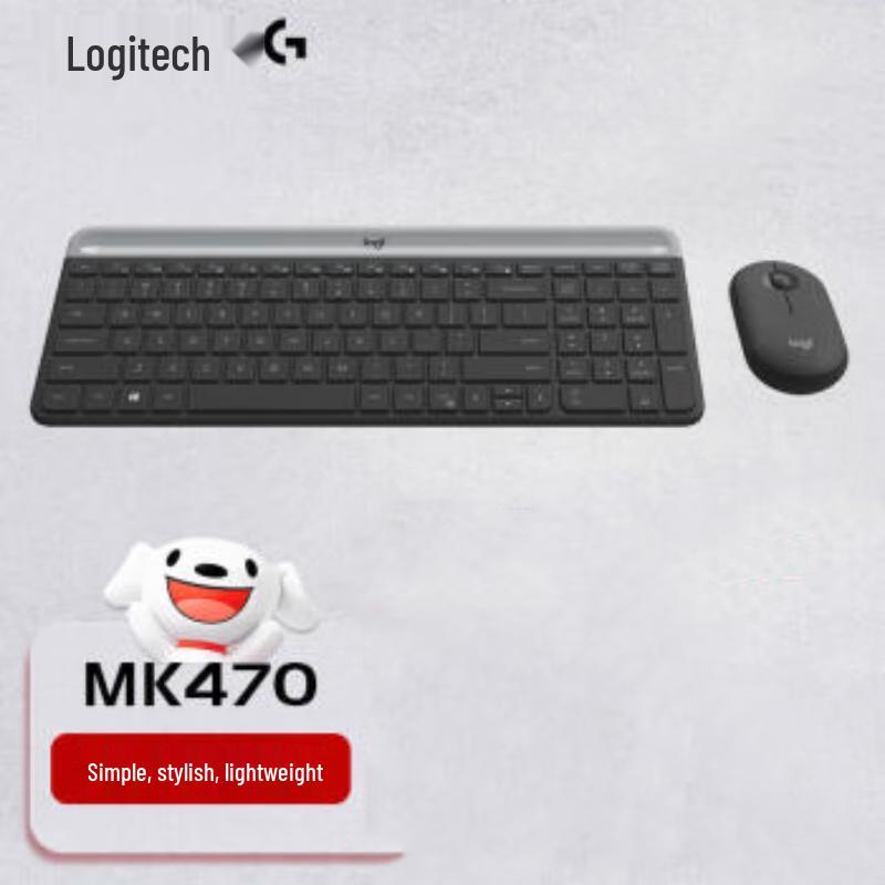 

Logitech MK470 Slim Wireless Keyboard and Mouse Combo