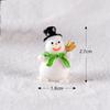 Santa Mini Christmas Claus Snowman Micro Landscape Miniatures Ornament Figurines