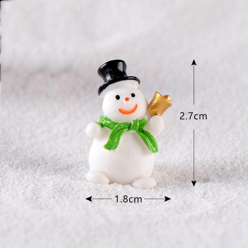 Santa Mini Christmas Claus Snowman Micro Landscape Miniatures Ornament Figurines