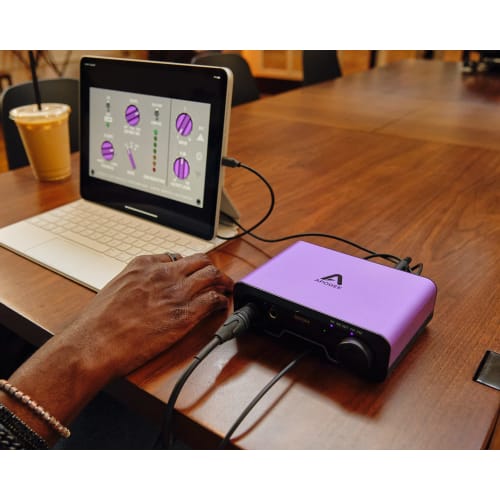 Apogee BOOM USB Audio Interface, 2-in, 3-out (Headphone 0 Ohm Output), Compatible with Mac & Windows, 24-bit/192kHz with Hardware DSP, USB Type-C, Ide