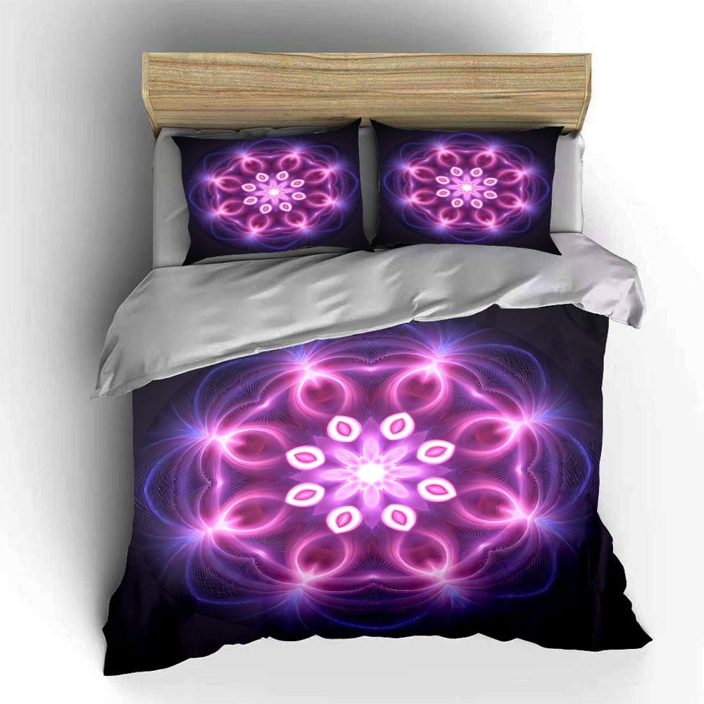 Floral Pattern Home Decoration Set Soft Comfortable Duvet Cover Bedding Set Included 1*Duvet Cover & 2*Pillowcases, Gift