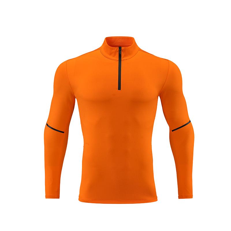 Quick Dry Half-Zip Long Sleeve Running Shirt with Moisture-Wicking Technology