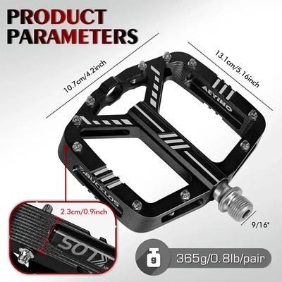 BUCKLOS 3 Bearing Bicycle Pedal CNC Aluminum Alloy Mountain Bike Pedals Non-slip Road Bike Pedal Ultralight MTB Pedals