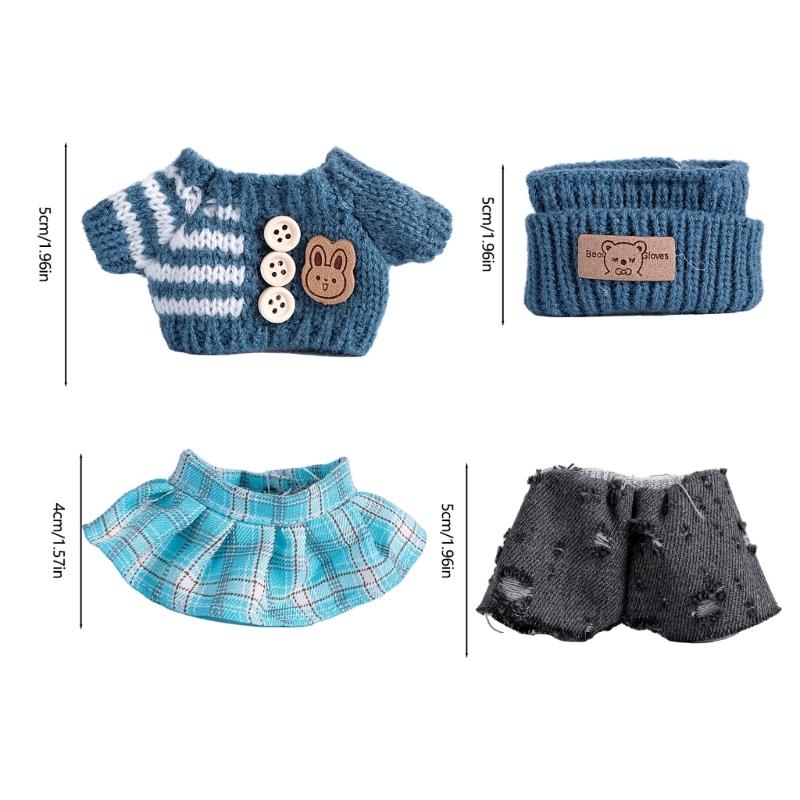Fashion Doll Clothing Set For Anime Figure Doll 17cm Standing Doll Display Children Interactive DressingUp Doll Clothes