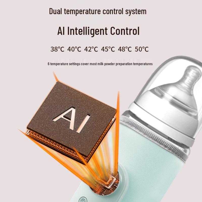 USB Rechargeable Smart Baby Bottle Warmer with Constant Temperature