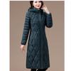 Dam Överknälång Dunvadderad Jacka Förtjockad Västlig Stil Lös Vadderad Jacka Plus Size Vadderad Jacka Vinter