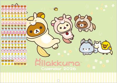Rilakkuma 2026 Nástenný CD40101 Kalendár San-X, A4,