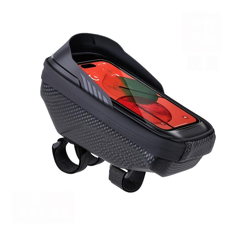 Hard Shell Bicycle Front Frame Bag with Sensitive TPU Phone Case 1 piece pack