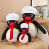 Pinguinfamilie neues Plüschtier große Puppe niedliche Kochpinguin-Puppe Mädchen Schlafpuppe
