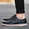 Leather Shoes Casual Sneakers Men Shoes Driving Comfortable Split Leather Shoes Tooling Shoes
