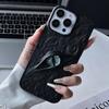 Coole Orange 3D Böse Augen Handyhülle Für iPhone 17 Air 16 15 14 13 12 11 17 Pro Max Matt Stoßfest Weiche TPU Hülle