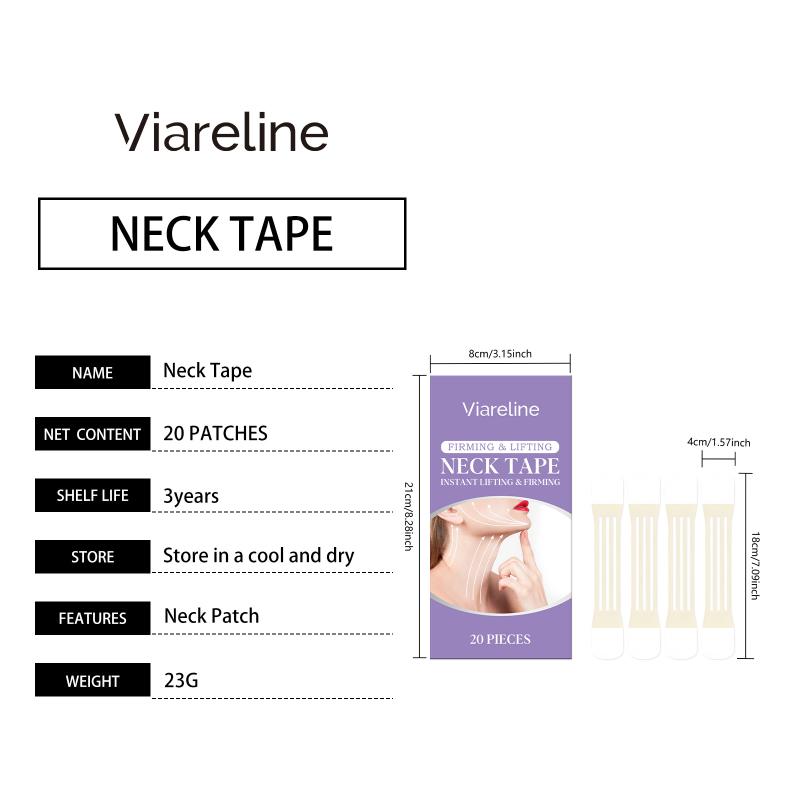 Invisible Neck Elastic Lifter Bandage Double Chin Small Face V Face Transparent Tape Neck Tape Care Patch Wrinkle Remover