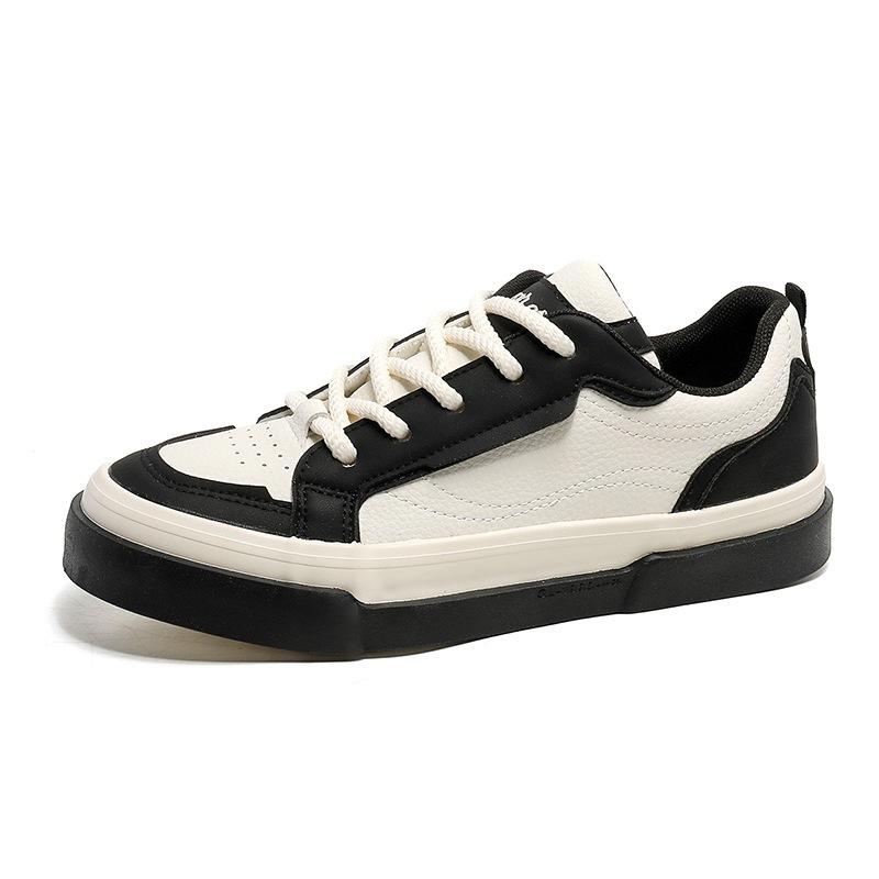 

Internet celebrity panda white shoes boys low-top versatile Korean version Hong Kong style ins tide shoes sports and leisure board shoes 1520 44 чорний