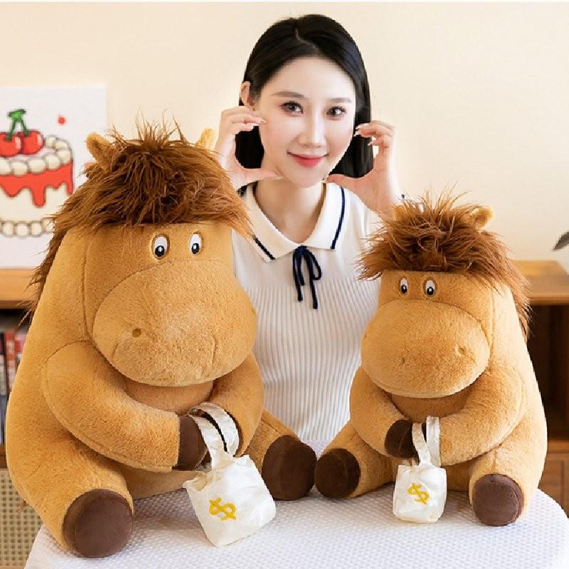 Entzückendes Plüschtier Pferd Nutztier Stofftier Maskottchen für Kinder Geschenke