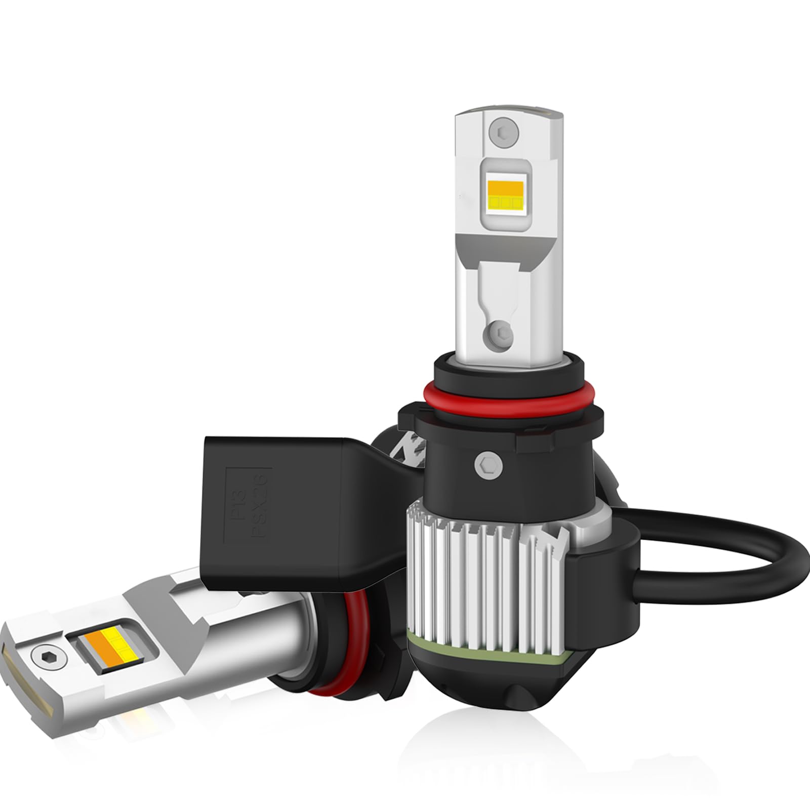 

SIVNDEAUTO Integrated LED 2 Color Switching Bulb Fog Light Vehicle Inspection New Development 2-Color PSX26W жовтий