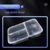 Viborg 500ml Disposable 3-Compartment Meal Prep Containers with Flat Lids