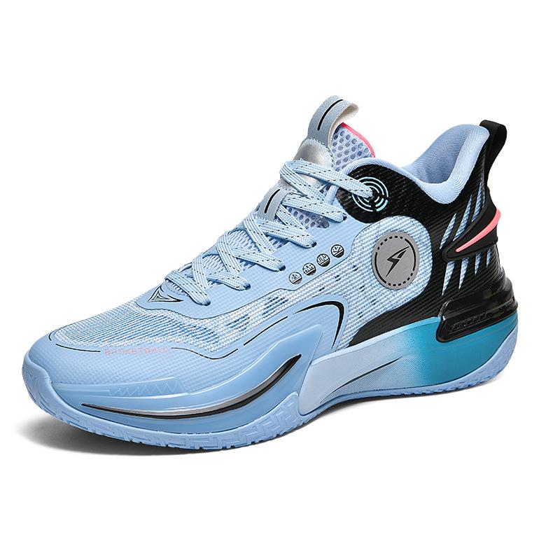New basketball shoes men's high-top boots breathable, non-slip, wear-resistant and shock-absorbing middle school students' sneakers cement