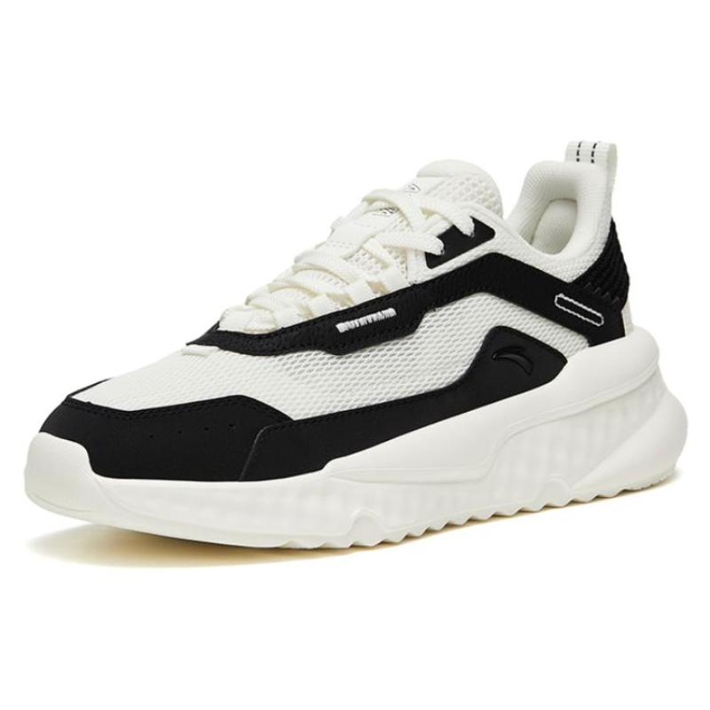 Anta Slip-Resistant Breathable Low-Top Sports Casual Shoes Women's White Black Sneakers 922328823-1