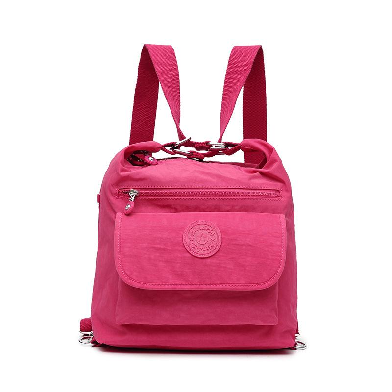 

Женский универсальный рюкзак - Стильный 2-в-1 плечевой и рюкзак, Легкая водонепроницаемая нейлоновая сумка для современных модниц чистый