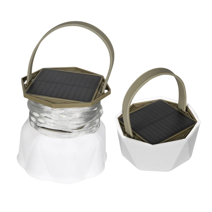 Solar Camping String Light USB Charging Lantern 3600mAh,IPX4 Waterproof,Rechargeable Flashlights, Atmosphere Light,Power Bank