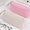 Fashion Portable Oxford Pencil Case Simple High-end Stationery Bag Double Layer Large Capacity Student Storage Supplies Gift