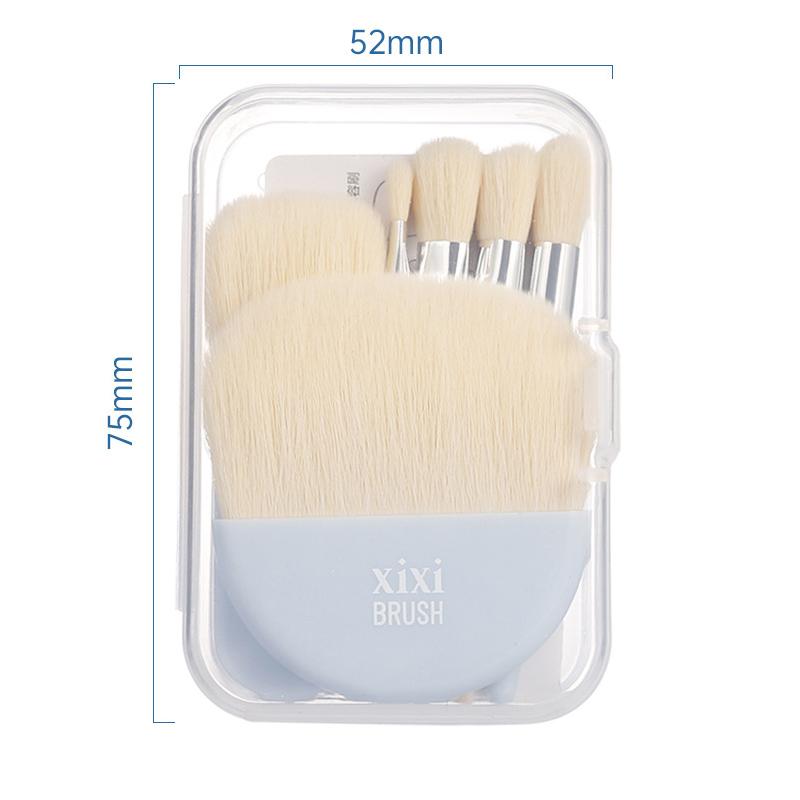 6Pcs Mini Travel Women Makeup Brushes Set Portable Soft Concealer Brush Beauty Foundation Eye Shadow Tool Eyelash Brush With Box WBL