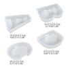English Letter Shape DIY Silicone Mold 3D Handmade Candle Holder Molds Gypsum Resin Mold Craft Candlestick Mould Decor