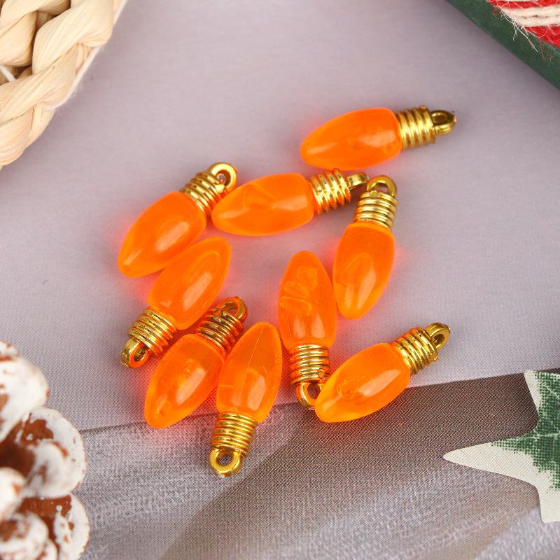 10 Pcs Plastic Colorful Mini Bulb For Making Christmas Party Decor Diy Hanging Lamp Materials