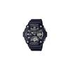 Casio World Time Telememo Analog-Digital Quartz Watch AEQ-120W-1AV Men's Black Imported Model