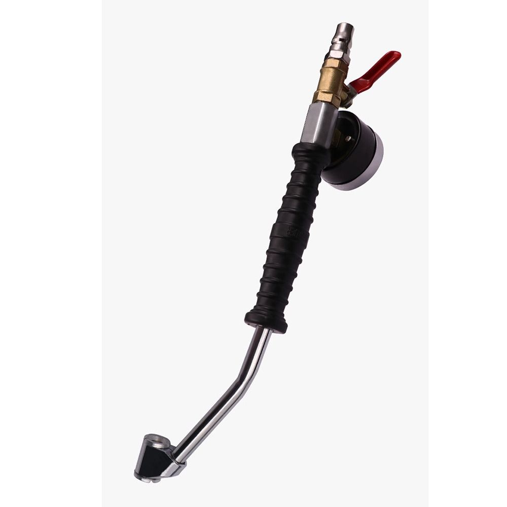 Hook Type Air Inflator Nozzle with Pressure Gauge Tire Chuck  Motorcycle Tire Inflation