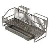 Kitchen  Bowl Draining Ra Multi-Functional Countertop Sle Storage elf Utensils Di Plate Diwaer Organizer