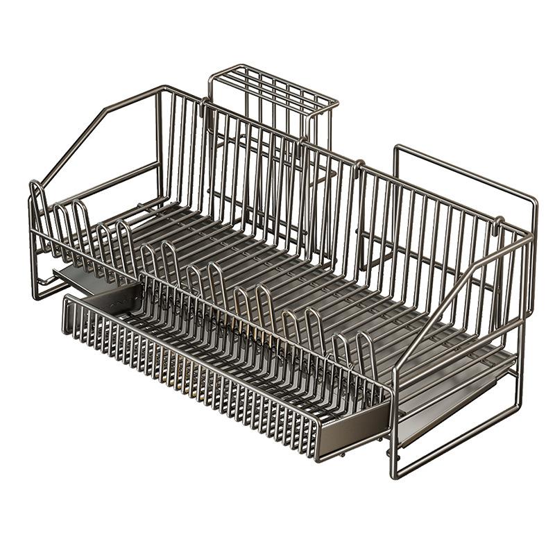 Kitchen Bowl Draining Ra Multi-Functional Countertop Sle Storage elf Utensils Di Plate Diwaer Organizer