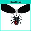 Gothic Spider Necklace With Cross Chain For Halloween Cosplay Accessories