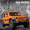 1:32 Wrangler Rubicon Model Toy Alloy Diecast Car Doors Opened Sound Light Pull Back Miniature Off-road Vehicle Kid Holiday Gift