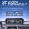 T21 Solar TPMS 4 Exteral Sensors Car Tire Pressure Monitoring System Digital Display Automobile Tyre Tester Temperature Warning