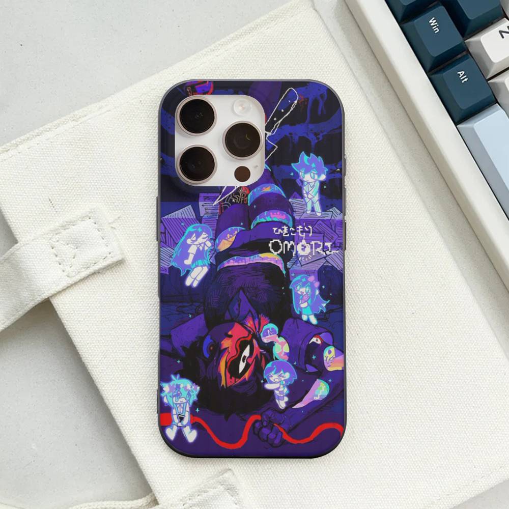 O-Omori Game Phone Case For iPhone 17 16 15 11 12 13 14 Pro Max Soft Corrugated Silicone Cover Case