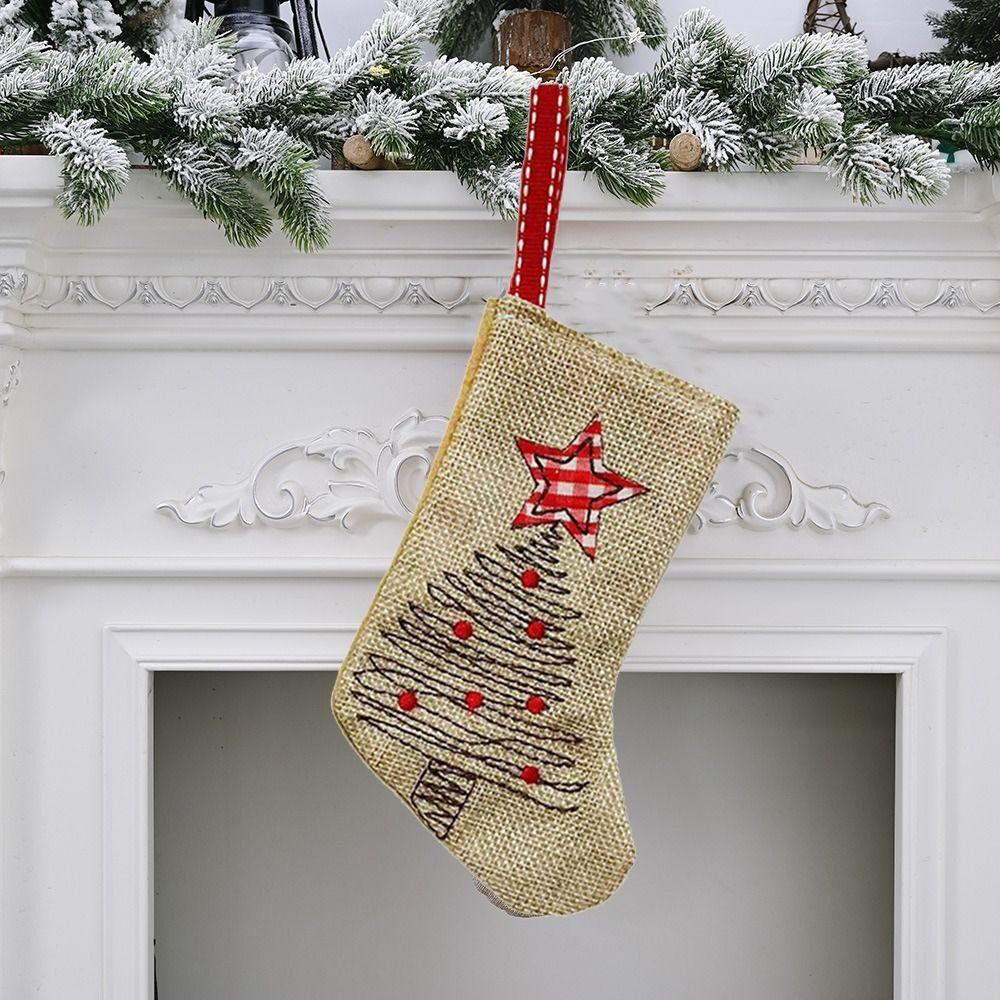 Hanging Christmas Gift Bag Decorative Christmas Decoration New Year