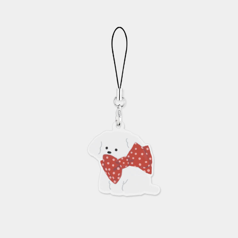 

red big ribbon ppokku phone strap Single product