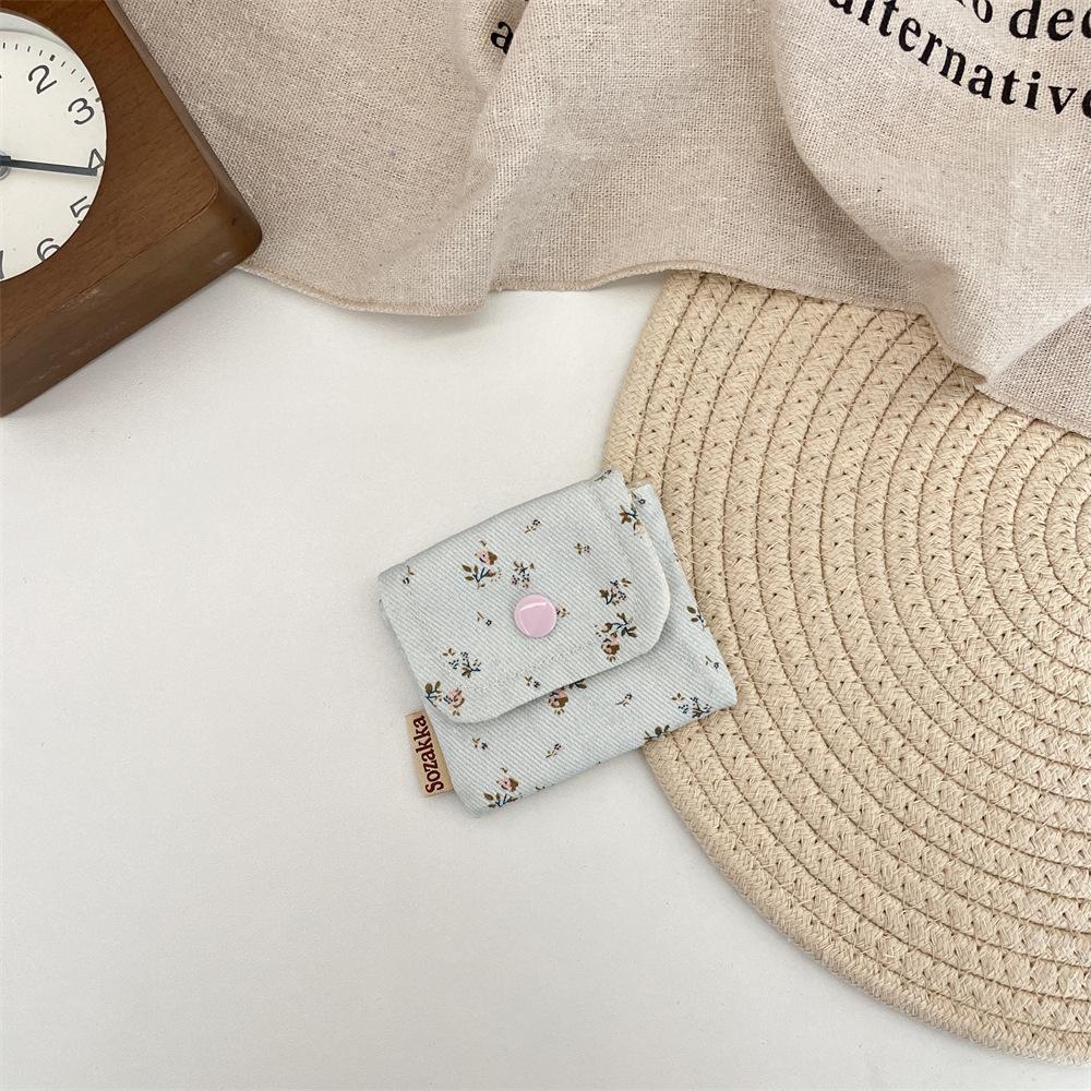 Mini Makeup Storage Bag Portable Lipstick Key Coin Organizer Pouch for Women Sanitary Napkins Bag