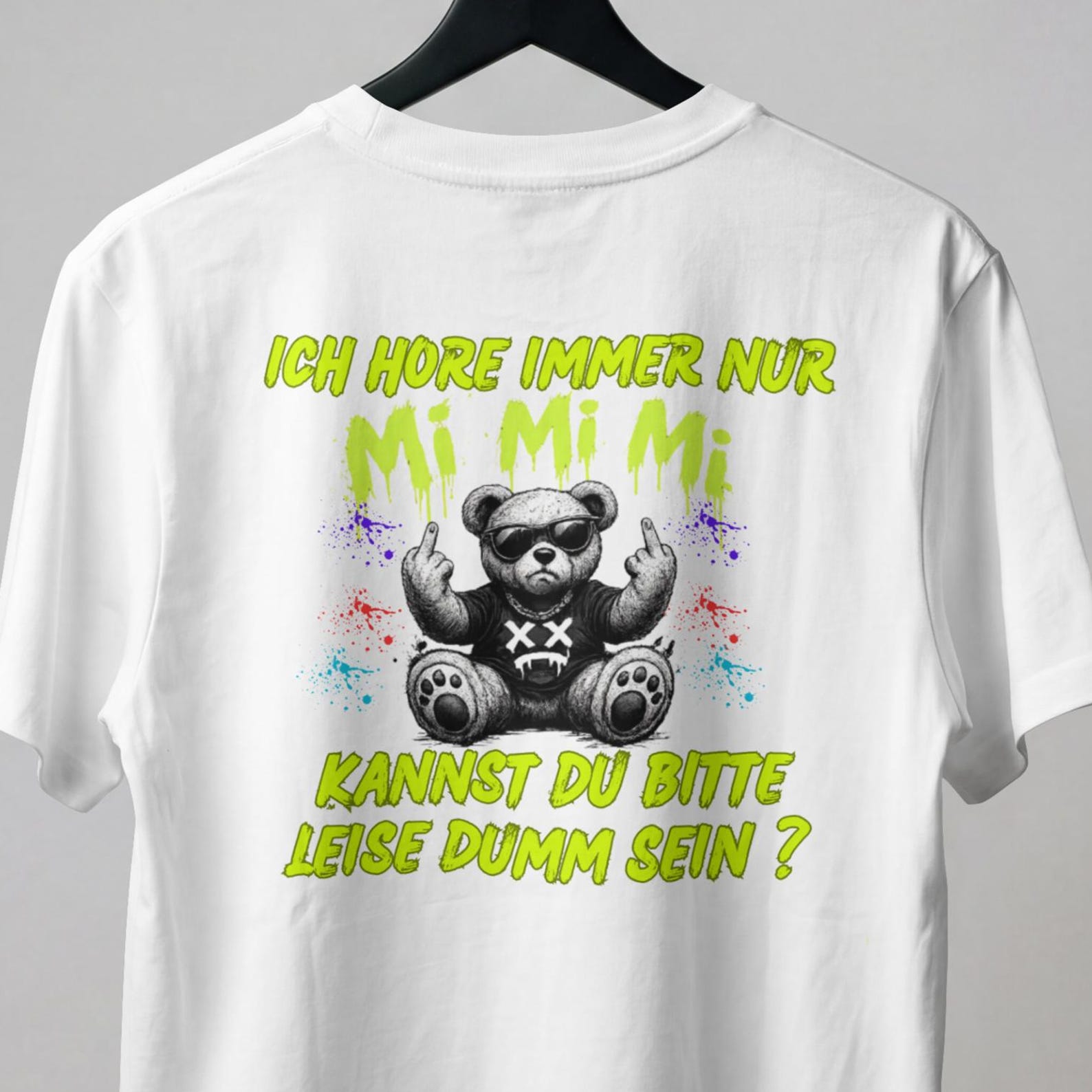 Funny German T-Shirt  I Always Just Mi Mi Mi  Shirt, Sarcastic Slogan Shirt, Funny Panda Tee Gift L