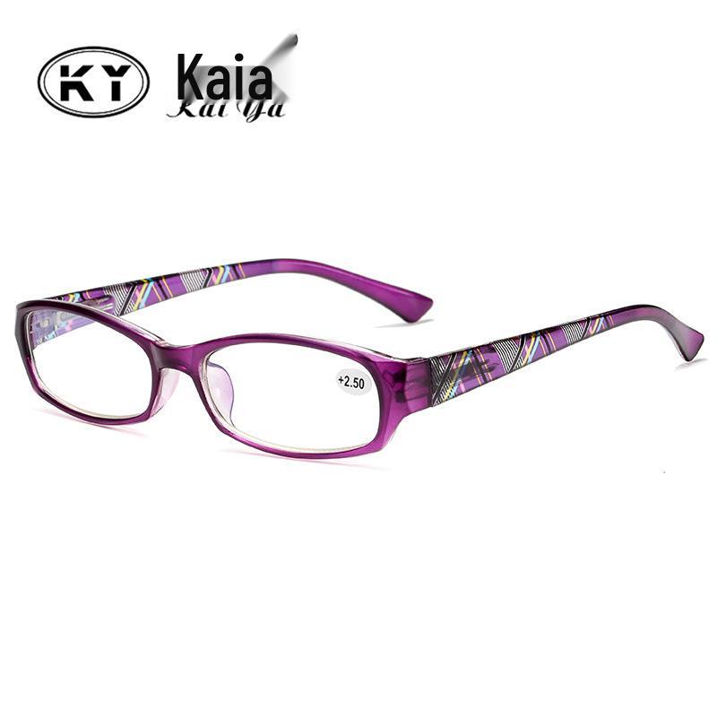 

Фиолетовый узор 013 Модные очки для чтения для пожилых +150